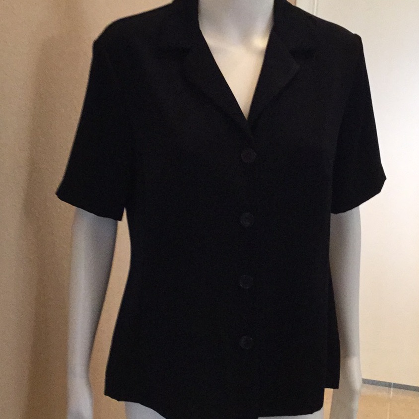 Polyester Black Blouse